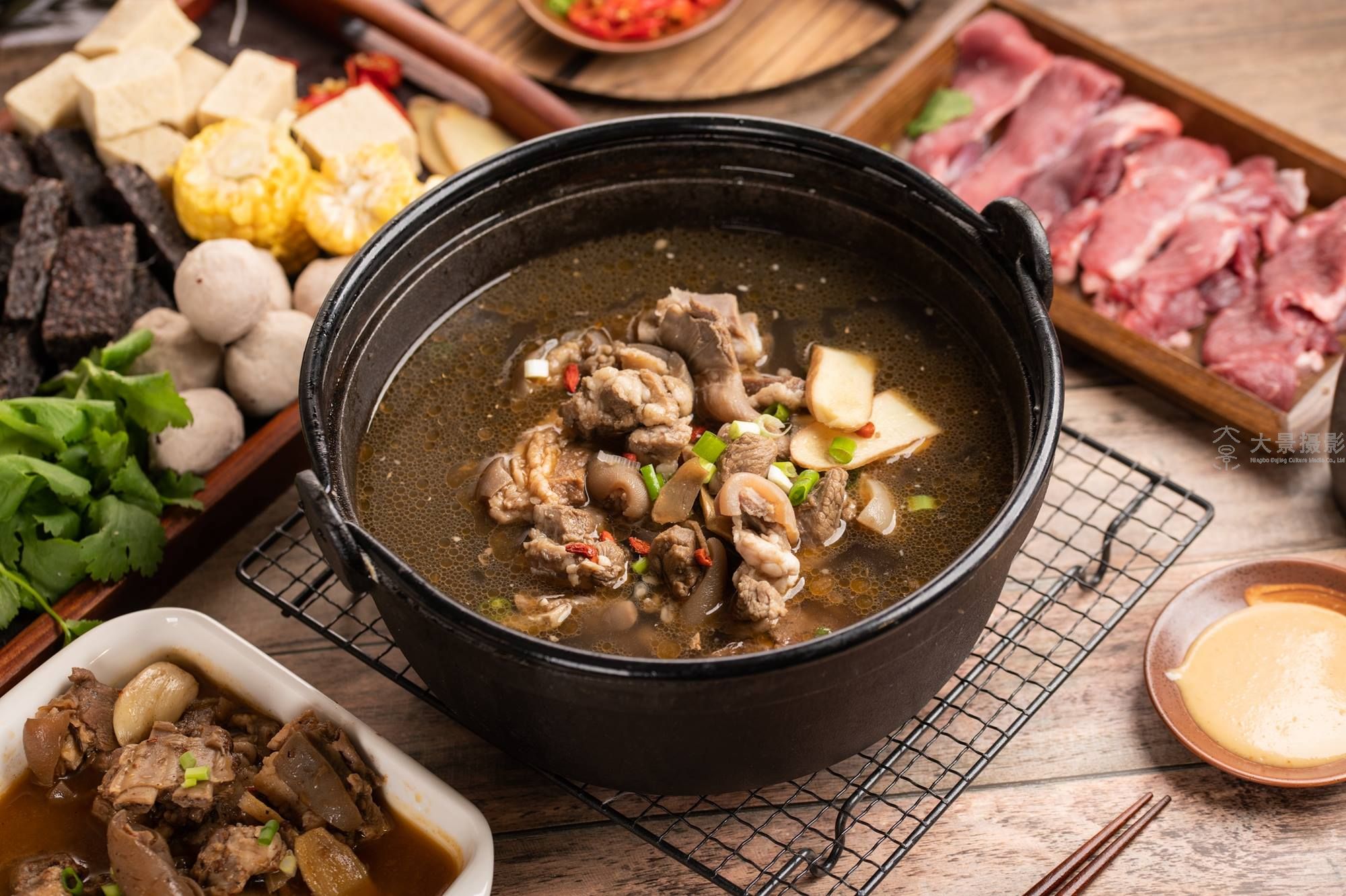 杭州羊肉炖锅摄影价格
